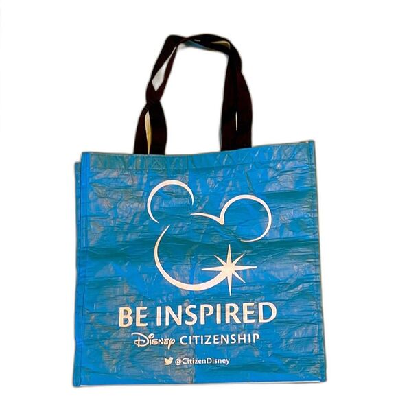Disney D23 Expo 2015 blue Reusable Shopping Tote Bag VoluntEARs Be Inspired - Picture 1 of 6
